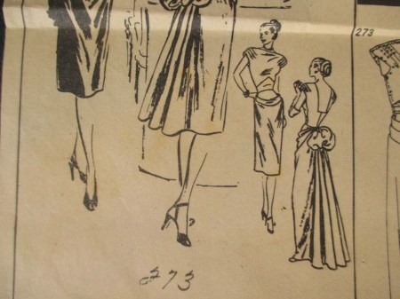 Vogue 273 pattern detail