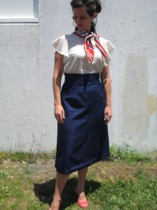 Vogue 2759 four gore skirt complete long