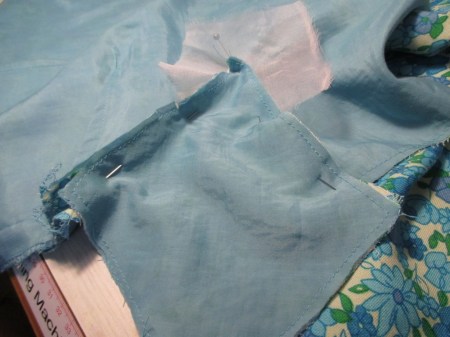 pinned gusset both sides