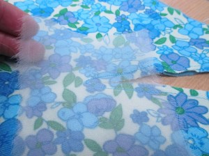 organza at the gusset