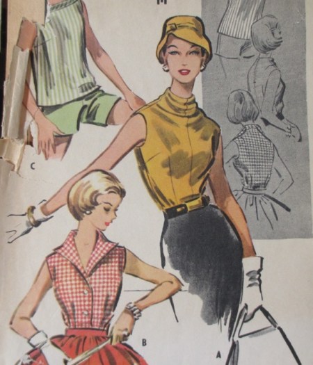 Vintage McCalls blouses detail