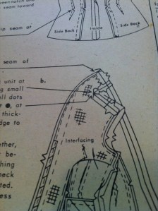 jacket toile clipping the collar instructions