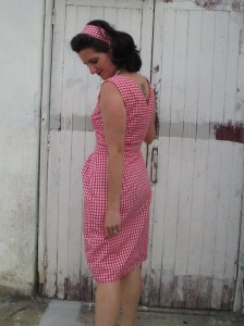 vintage simplicity gingham side