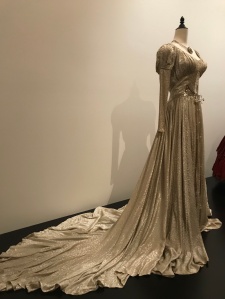 Edith Head Wedding dress worn by Barbara Stanwyck in Sorry Wrong Number train view