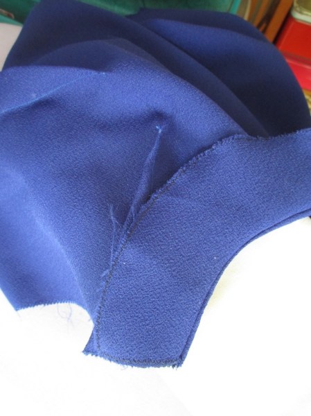 Weigel's 2039 armhole facing pressed