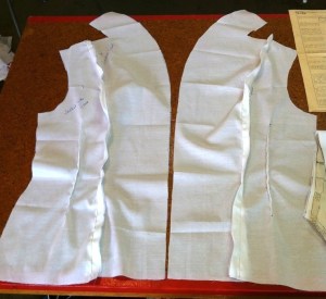 jacket toile front pieces