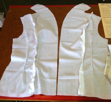 jacket toile front pieces