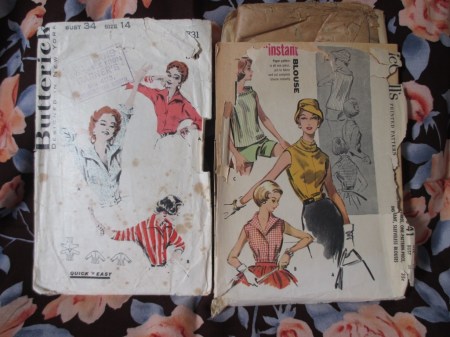 McCalls and Butterick blouses