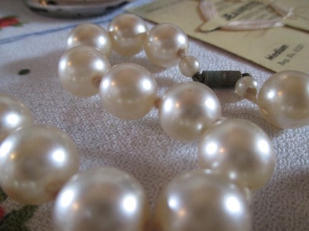 vintage necklace pearl