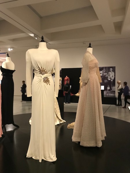 Edith Head Grecian Style Gown worn by Lizabeth Scott in I Walk Alone 1947 long shot