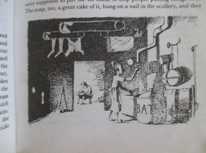 The Borrowers Homily in the kitchen