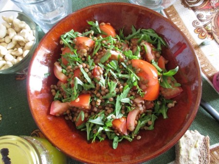 tomato lentil salad
