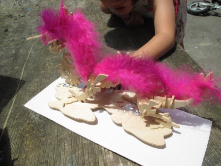 Luna's dragon outside