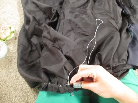 basting butterick skirt pleats2