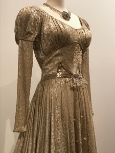 Edith Head Wedding dress worn by Barbara Stanwyck in Sorry Wrong Number bodice detail