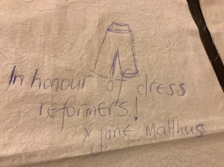 In honour of Dress Reformers Jane Malthus low res