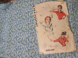 Butterick shirt and fabric