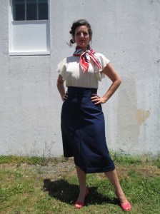 Vogue 2759 four gore skirt complete