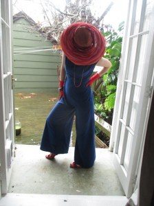 Vogue jump suit mash up great wide legs