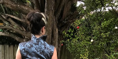 Academy 3568 in Jaquard back neckline longshot