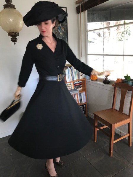 McCalls black dress swirl again copy