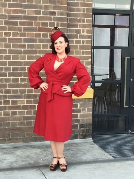 Beccie Leathley's vintage suit