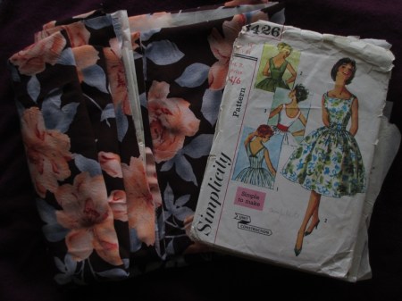 Simplicity 3426 and fabric