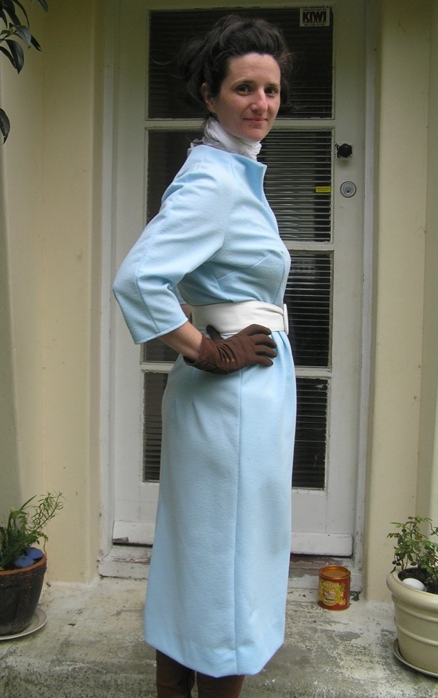 Simplicity 3107 in pale blue Crimplene …Complete!