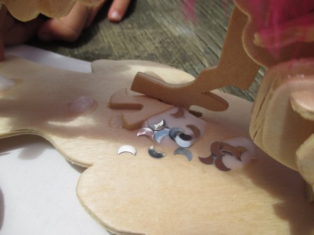 Luna's dragon glitter toes