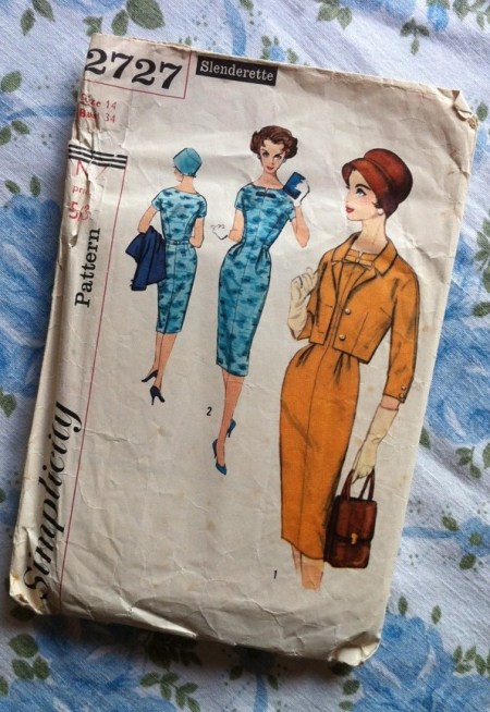 Simplicity 2727 50s suit dress pattern