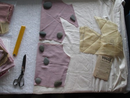 Vogue house pants suit bodice