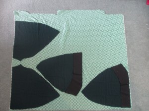 Cape and lining lay up