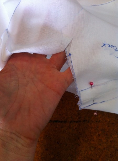 jacket toile clipping the collar