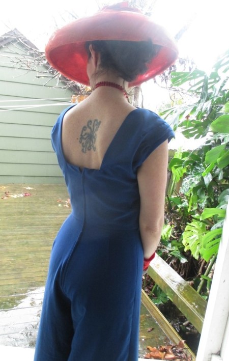 Vogue jump suit mash up back