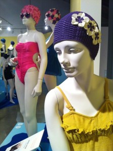 At the beach purple cap