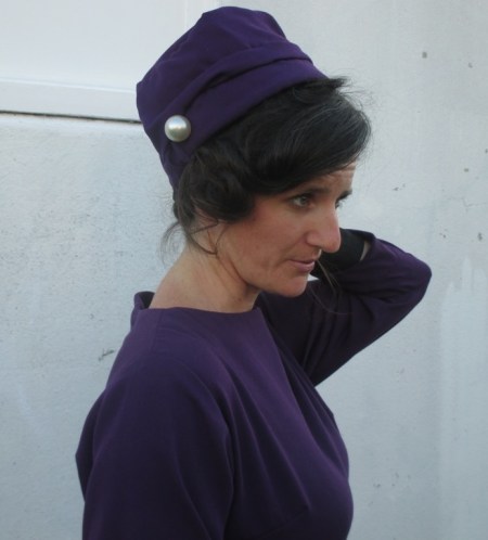 Mad Men Dress Challenge 3 Butterick 9497 Hat