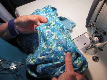 sewing in gusset front