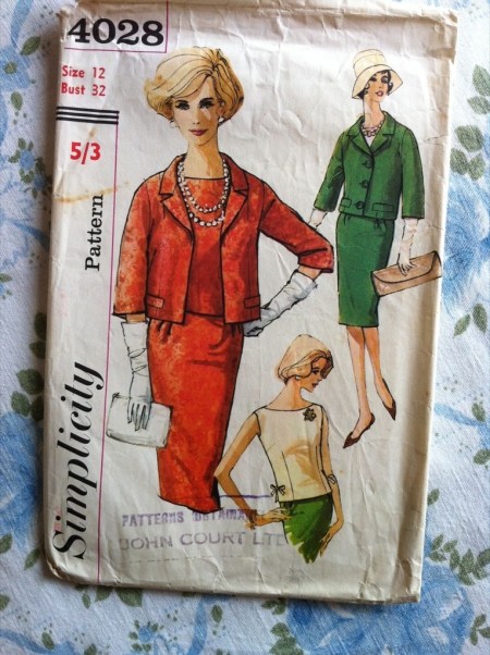 Simplicity 4028 60s suit pattern