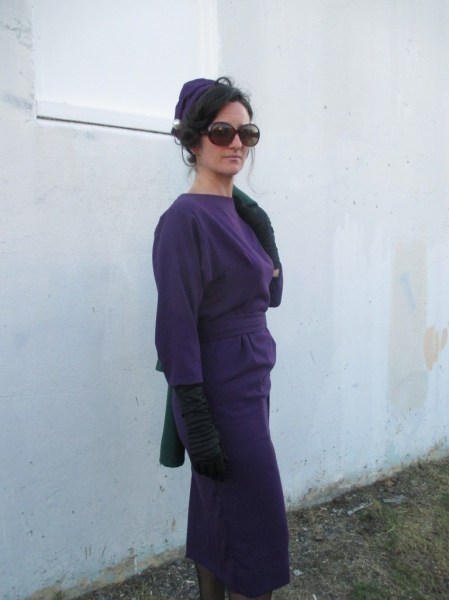 Mad Men Dress Challenge 3 Butterick 9497 complete side on