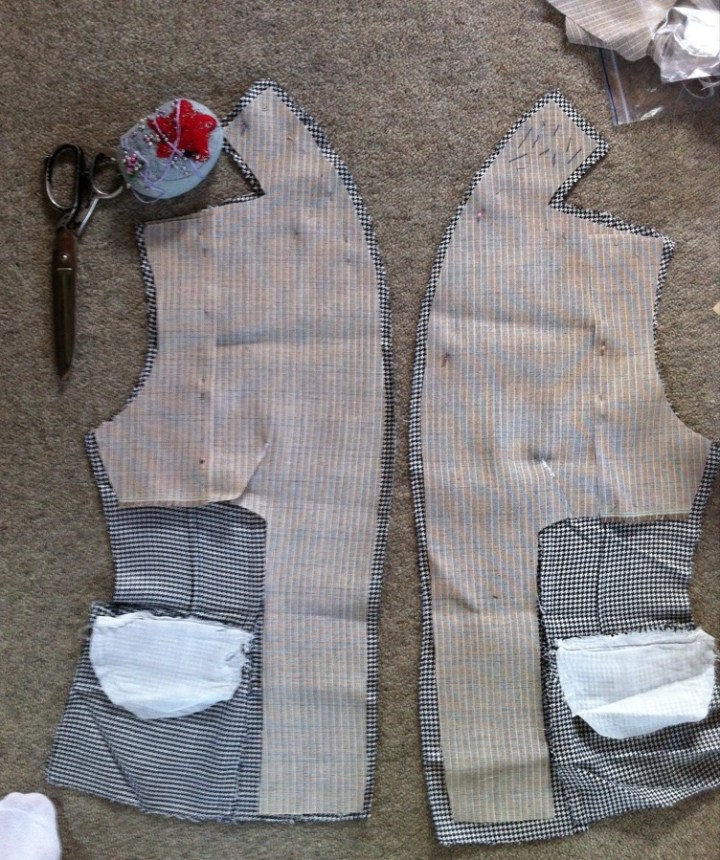 Vintage Suit Sew Along jacket shell&nbsp;progress