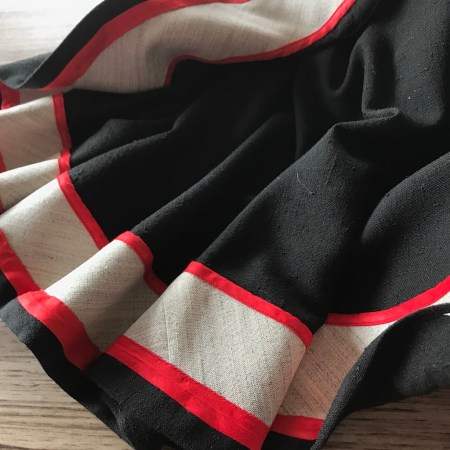 McCalls Black dress horse hair binding hem copy