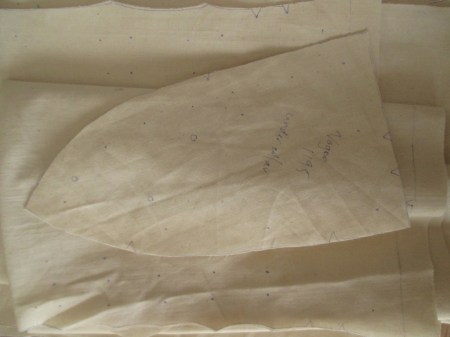 Vogue 1195 Patou toile markings