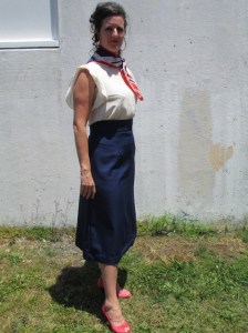 Vogue 2759 four gore skirt complete long side