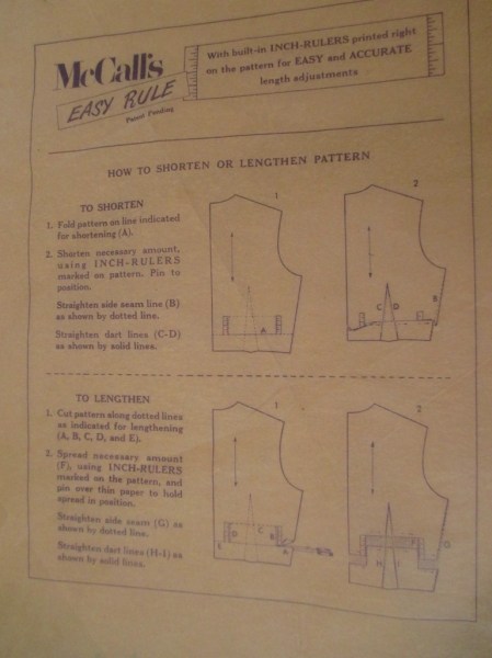 McCall's 3468 easy rule