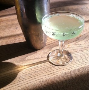 Apple Blossom cocktail in the sun