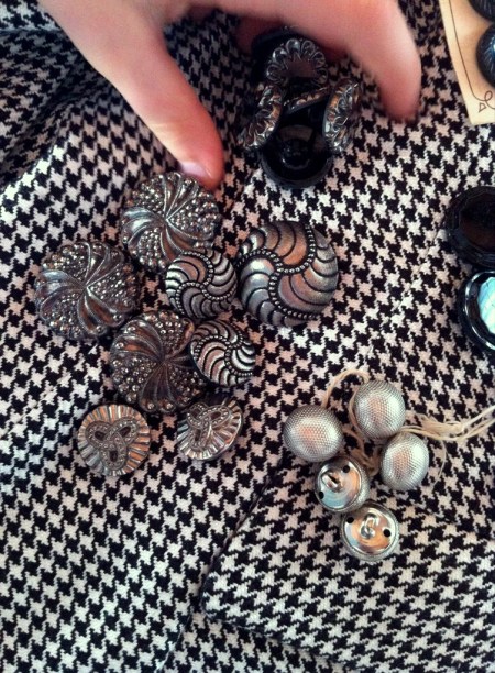 vintage black buttons again