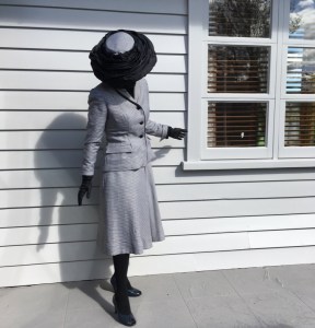 My vintage suit sew along front and top hat