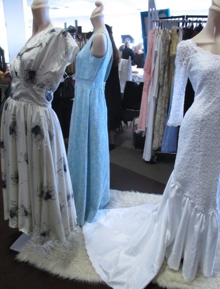 three stunning frocks