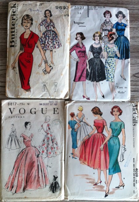 Four vintage dress patterns to make 2017
