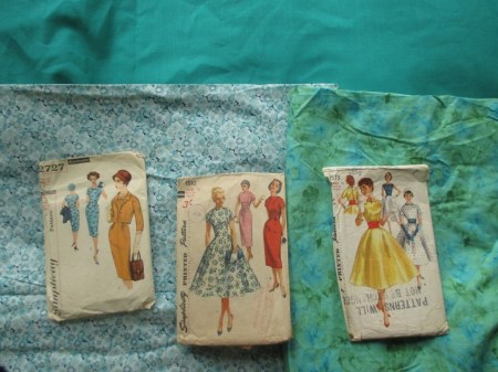 Simplicity 2727 and simplicity 1510 and Simplicity 1573 fabric ideas